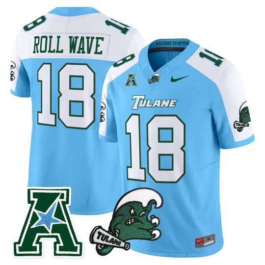 Men's Tulane Green Wave 2025 Vapor Limited Jersey - All Stitched