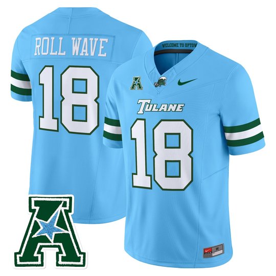 Men's Tulane Green Wave 2025 Vapor Limited Jersey - All Stitched