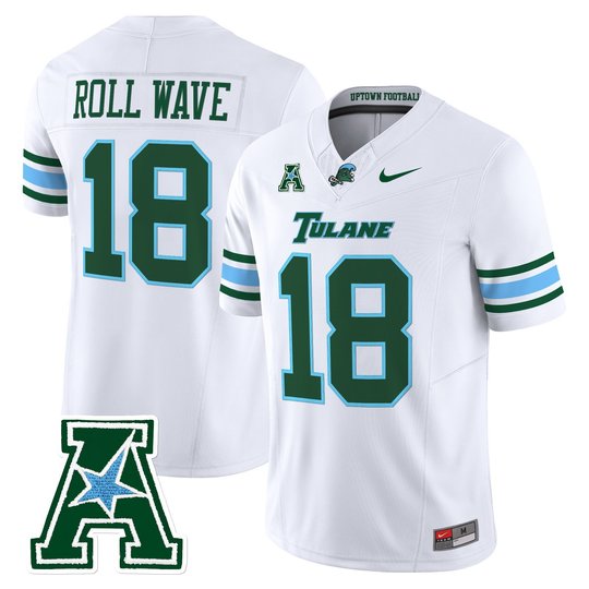 Men's Tulane Green Wave 2025 Vapor Limited Jersey - All Stitched