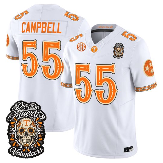 Men's Tennessee Volunteers Día de los Muertos Vapor Limited Jersey - All Stitched