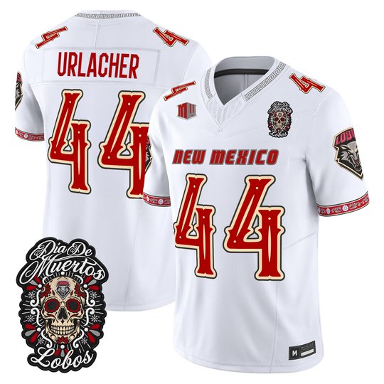 Men's New Mexico Lobos Día de los Muertos Vapor Limited Jersey - All Stitched