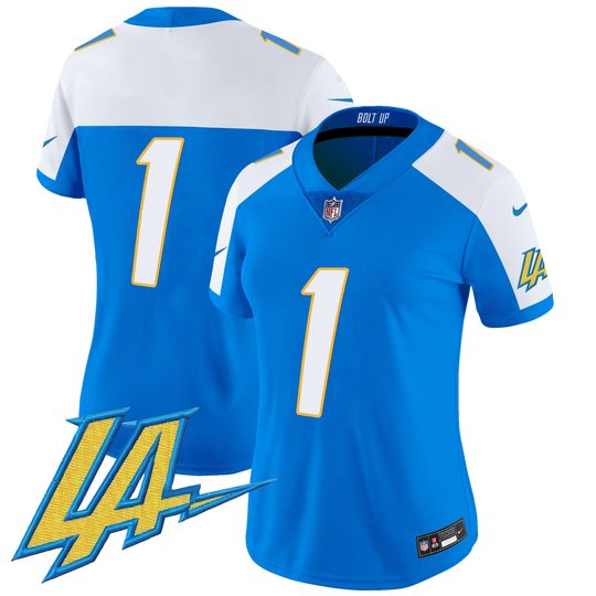 Women's Chargers Vapor Limited Jersey V2 - All Stitched
