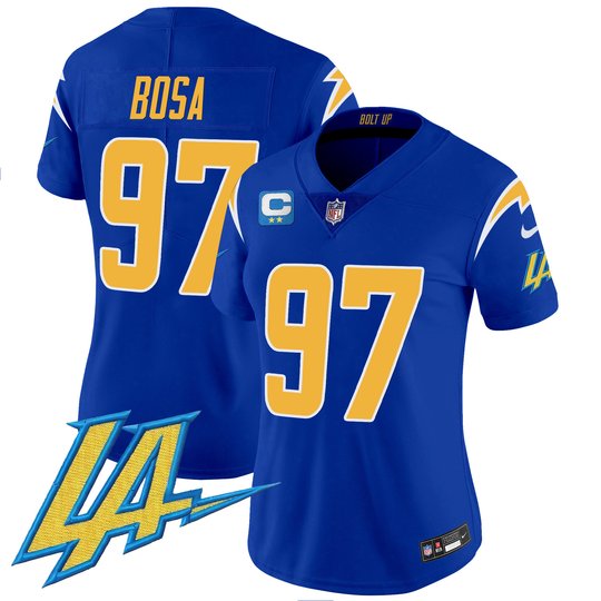 Women's Chargers Vapor Limited Jersey V2 - All Stitched