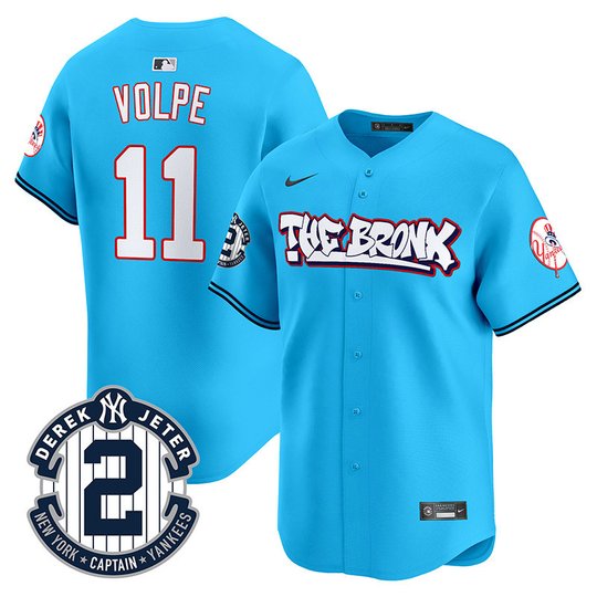 Men's New York Yankees The Bronx Graffiti Vapor Premier Limited Jersey V2 - All Stitched