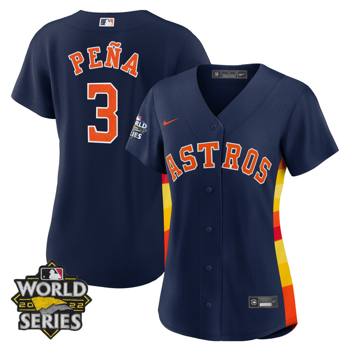 Women's Houston Astros Alternate Navy 2022 World Series Player Jersey - All Stitched