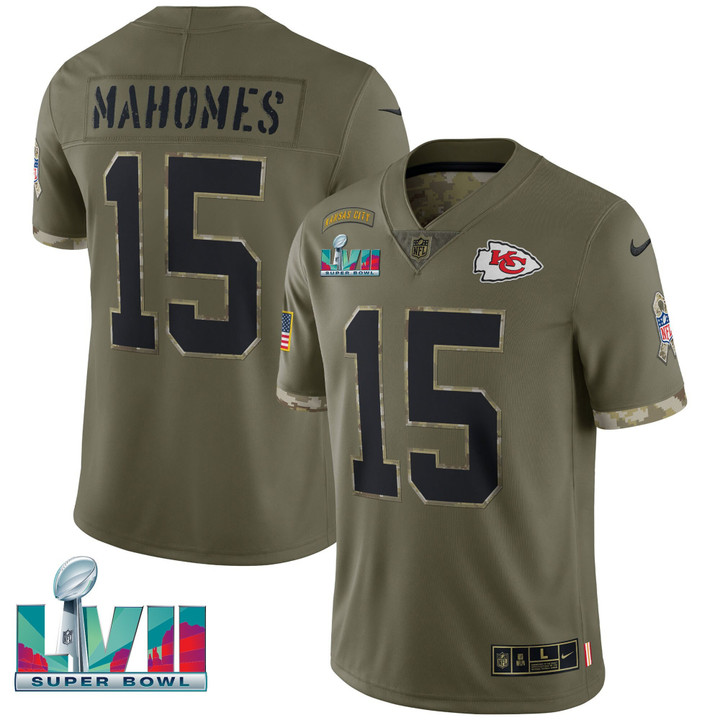 Chiefs Super Bowl LVII Salute To Service Player Jersey - All Stitched