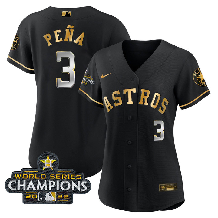 Women's Houston Astros 2022 World Series Champions Player Jersey - All Stitched