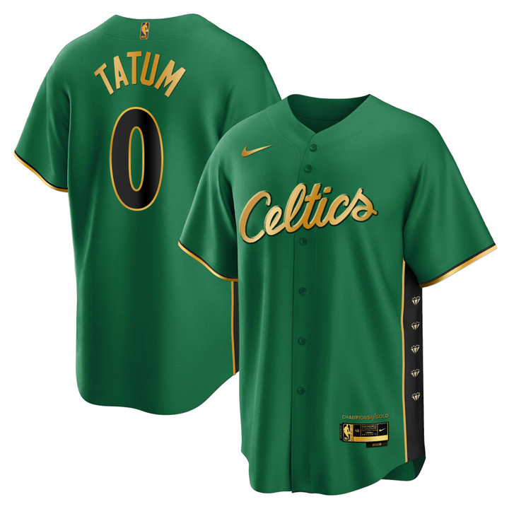 Men's Boston Celtics Baseball Jersey - All Stitched