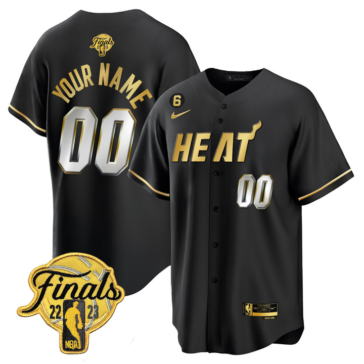 Miami Heat 2023 Finals Baseball Cool Base Custom Jersey - All Stitched