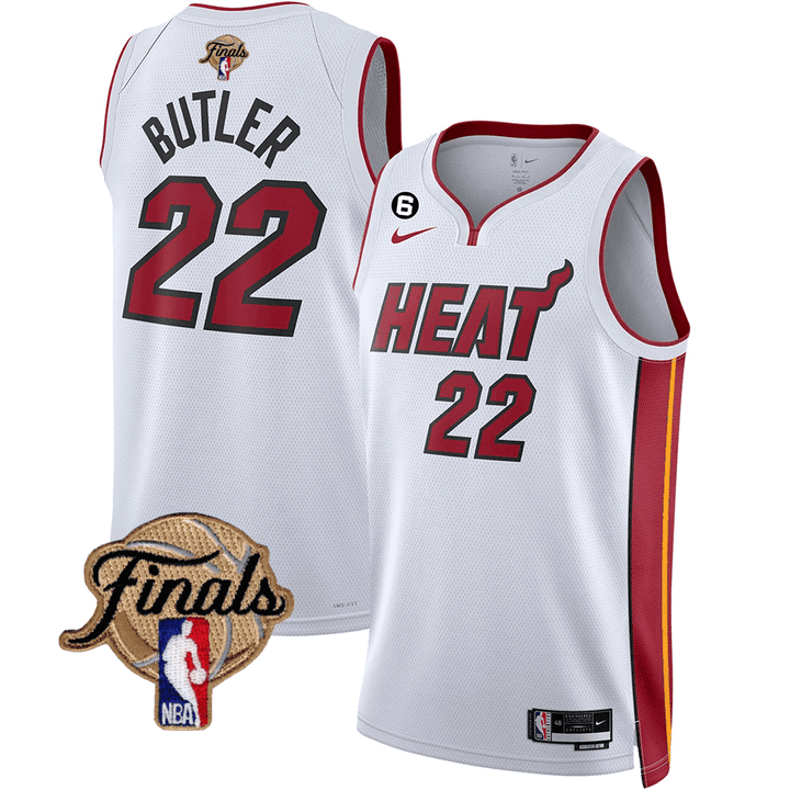 Men's Miami Heat 2023 Finals Patch Collection Jersey V3 - All Stitched