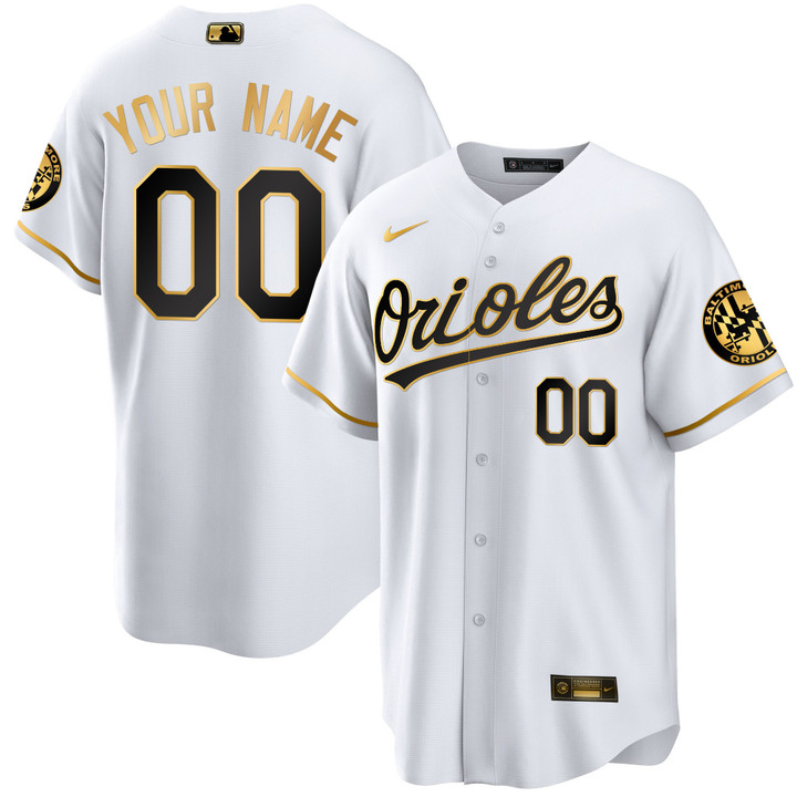 Baltimore Orioles 2023 Special Gold Cool Custom Jersey – All Stitched