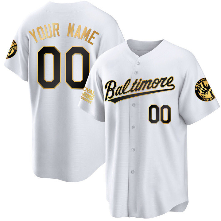 Baltimore Orioles 2023 Gold Cool Custom Jersey – All Stitched