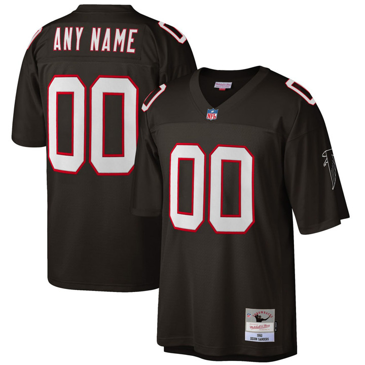 Atlanta Falcons Custom Black Jersey - All Stitched