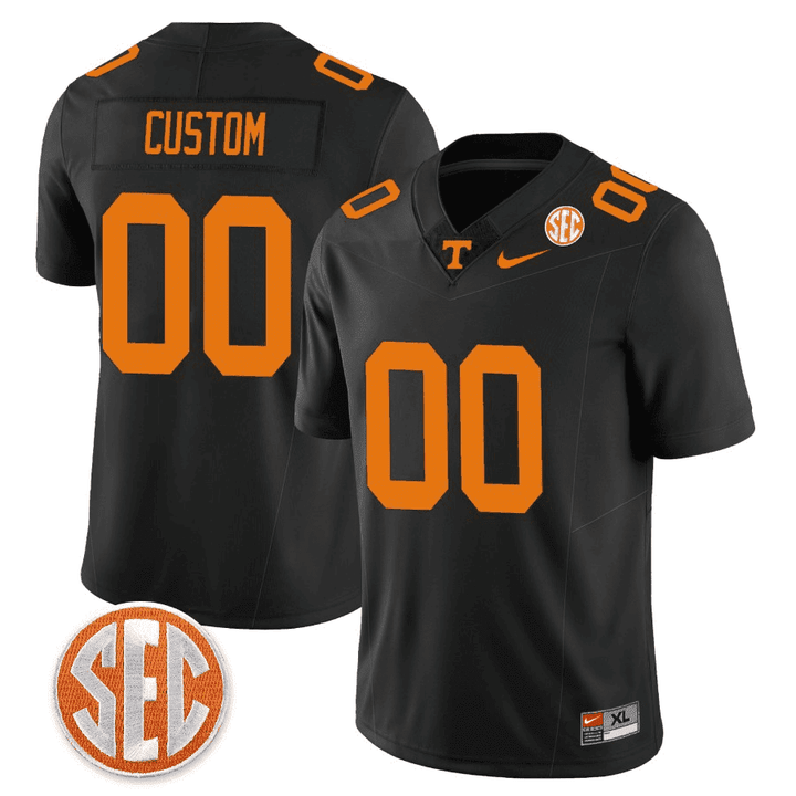 Tennessee Volunteers Sec Patch Custom Jersey - All Stitched