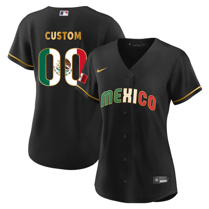 Women's Mexico 2023 World Baseball Custom Jersey - All Stitched