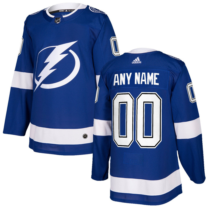 Tampa Bay Lightning Custom Blue Jersey - All Stitched