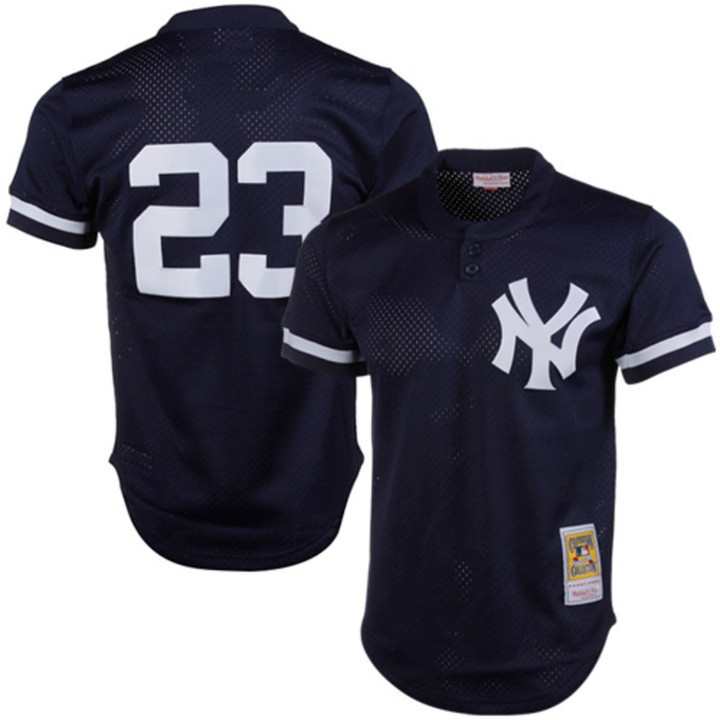 Don Mattingly New York Yankees Navy Jersey - All Stitched