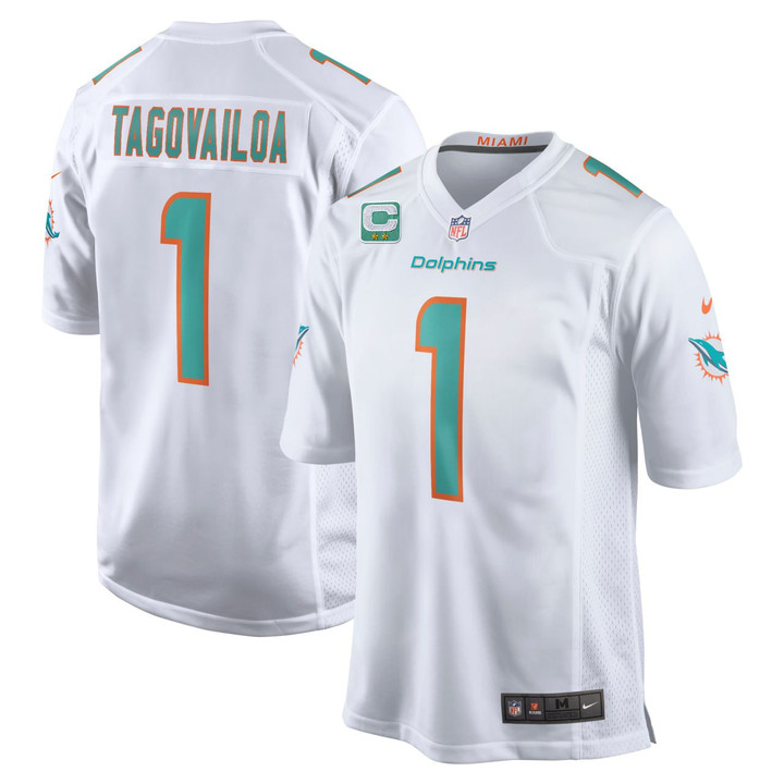 Tua Tagovailoa Miami Dolphins White Jersey - All Stitched