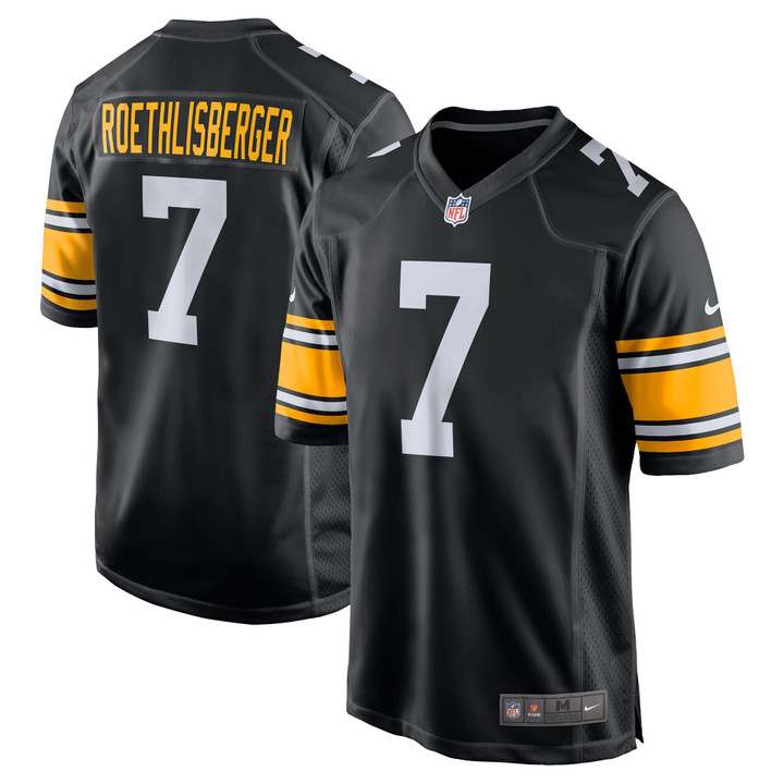 Ben Roethlisberger Pittsburgh Steelers Black Jersey - All Stitched