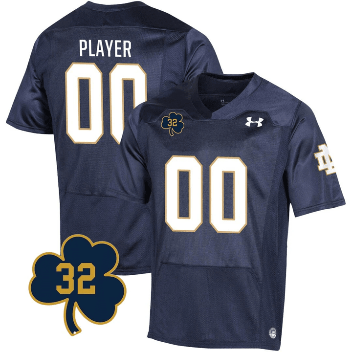 Notre Dame Football Johnny Lujack Patch Custom Jersey - All Stitched