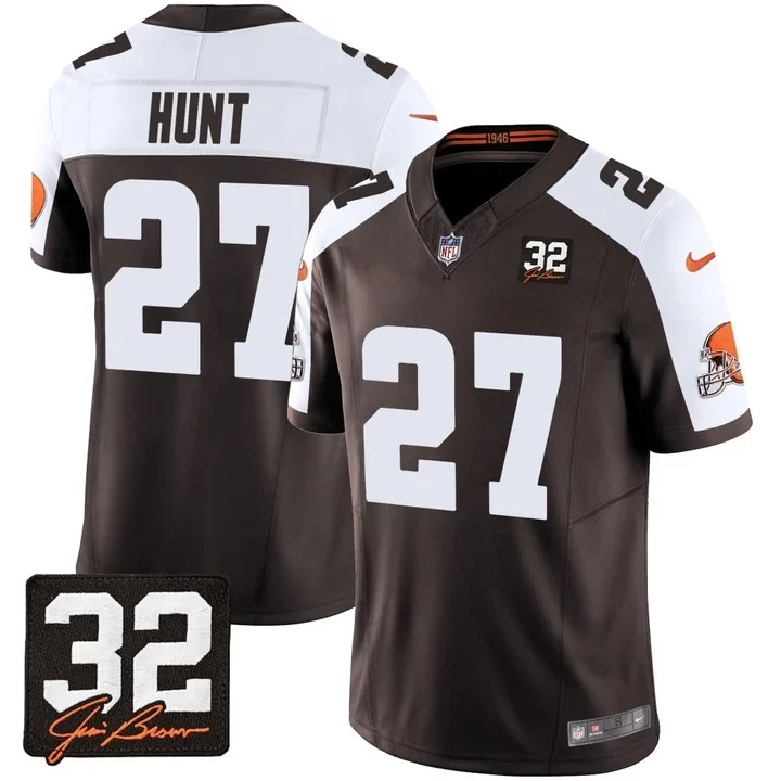 Cleveland Browns Kareem Hunt Jersey - All Stitched