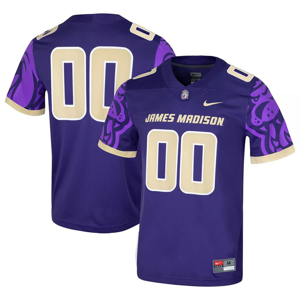 James Madison Dukes Football Purple Custom Jersey - All Stitched