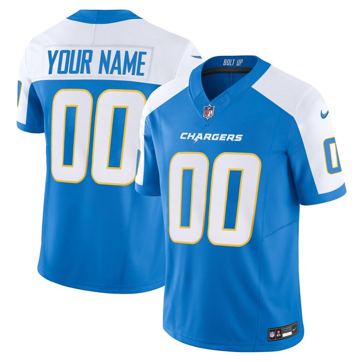 Chargers Vapor Limited Custom Jersey - All Stitched