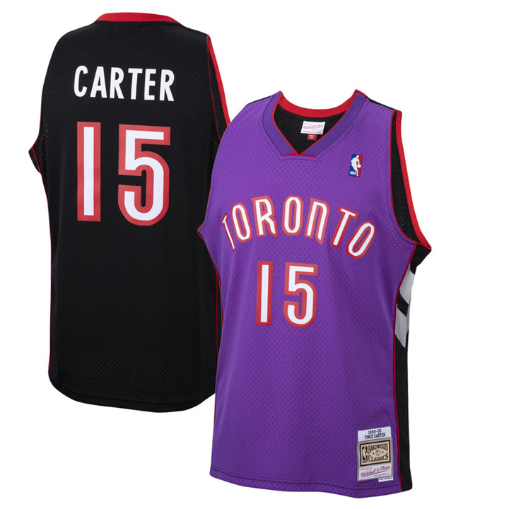 Vince Carter Toronto Raptors 1999-00 Throwback Purple Jersey - All Stitched