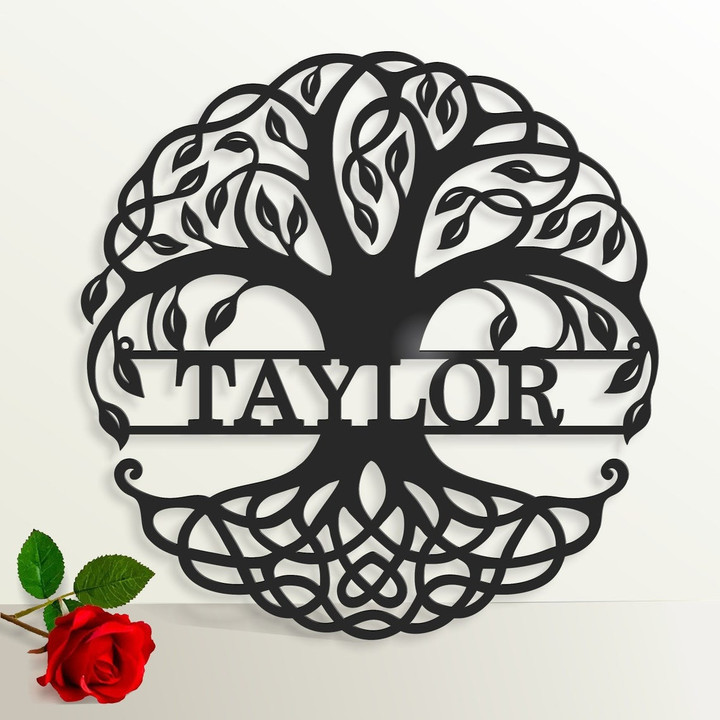 Tree Decor - Personalized Metal Sign