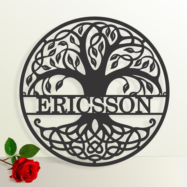 Tree Of Life V2 - Personalized Metal Sign