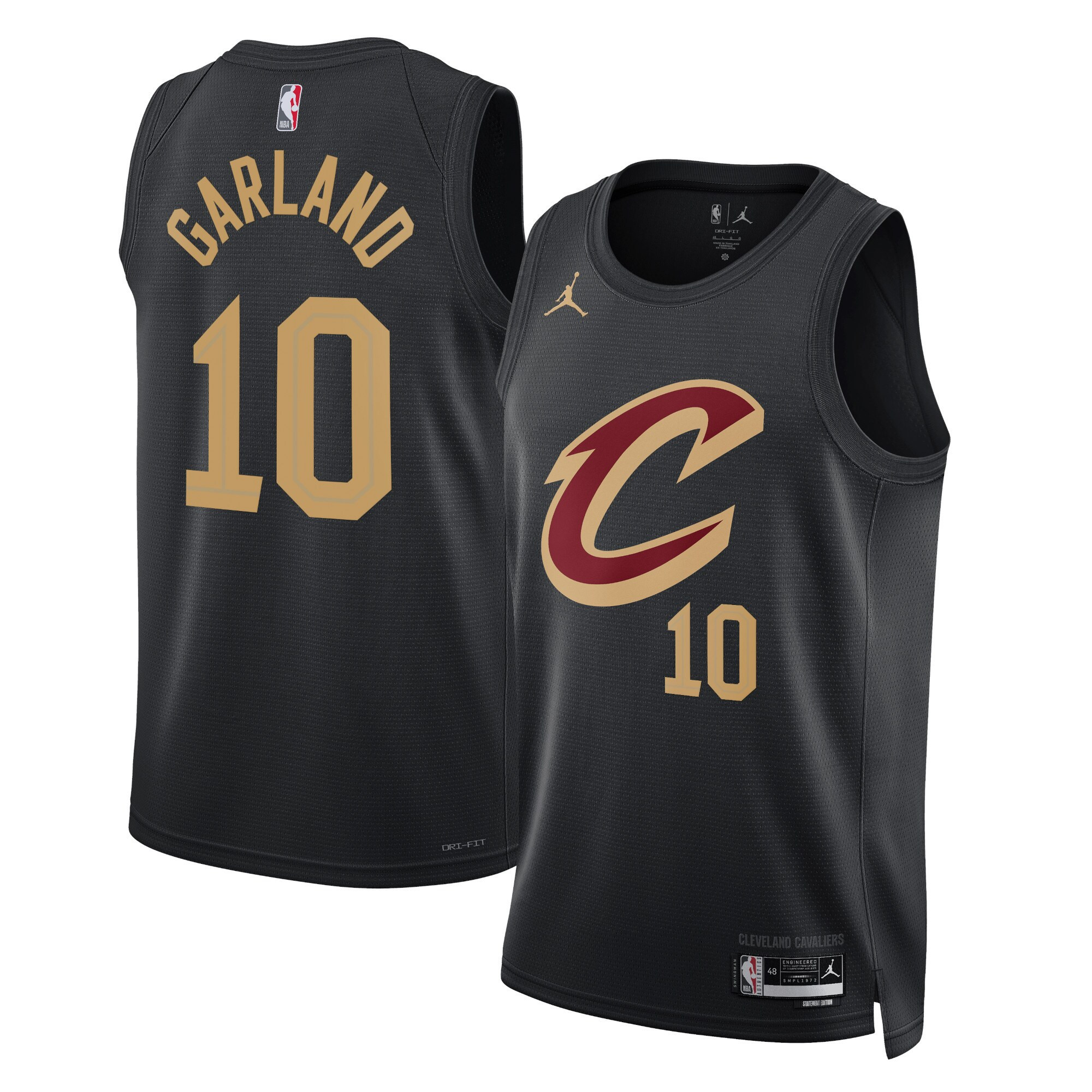 Darius Garland Cleveland Cavaliers Black Jersey - All Stitched