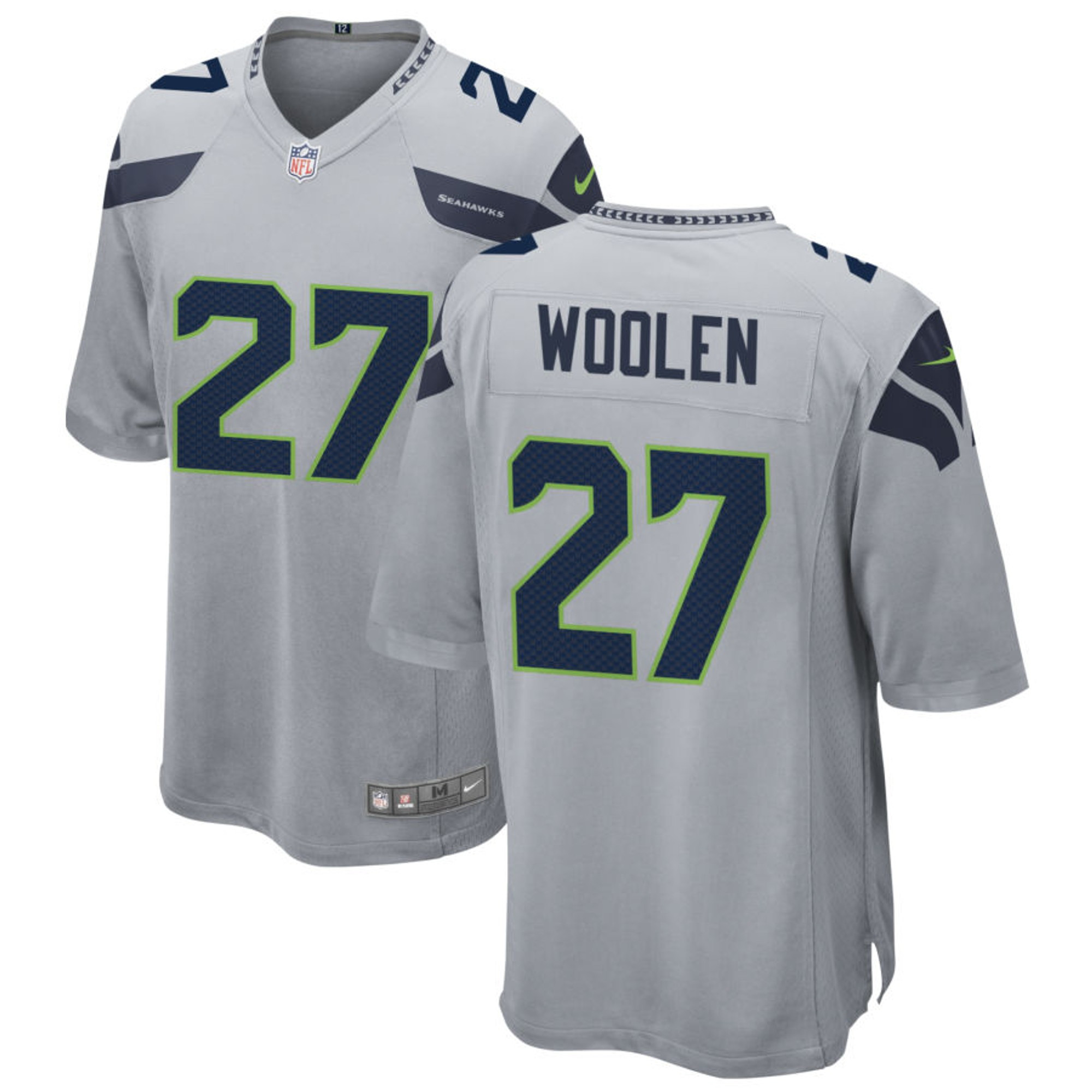 Tariq Woolen Seattle Seahawks Gray Jersey – All Stitched