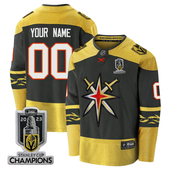 Vegas Golden Knights 2023 Stanley Cup Champions Custom Jersey - All Stitched