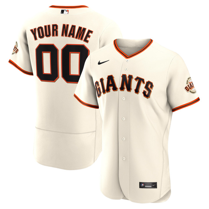 San Francisco Giants Cream Custom Jersey - All Stitched