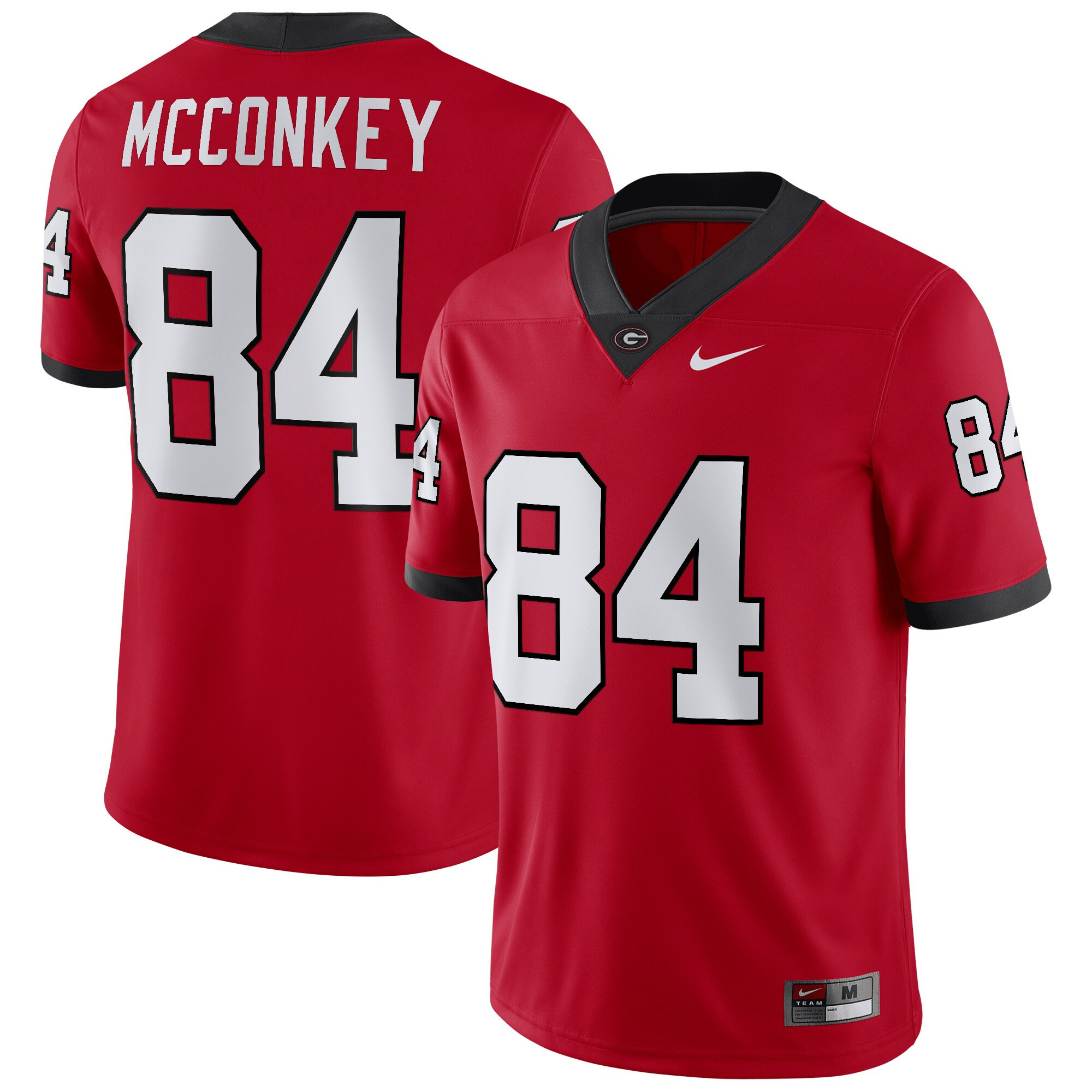Ladd McConkey Georgia Bulldogs Red Jersey - All Stitched