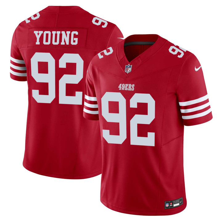 Chase Young San Francisco 49ers Red Jersey - All Stitched