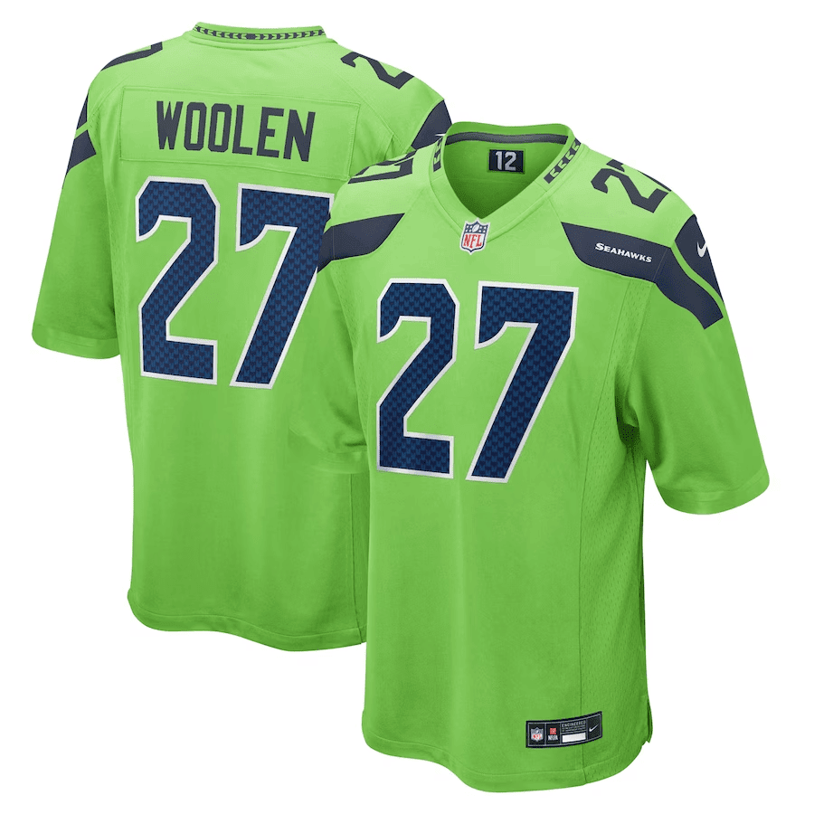 Tariq Woolen Seattle Seahawks Neon Green Jersey – All Stitched