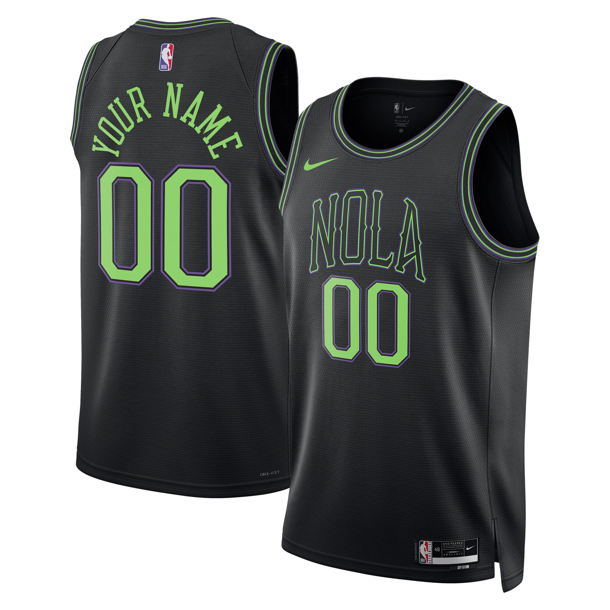 New Orleans Pelicans 2023 City Edition Custom Jersey – All Stitched