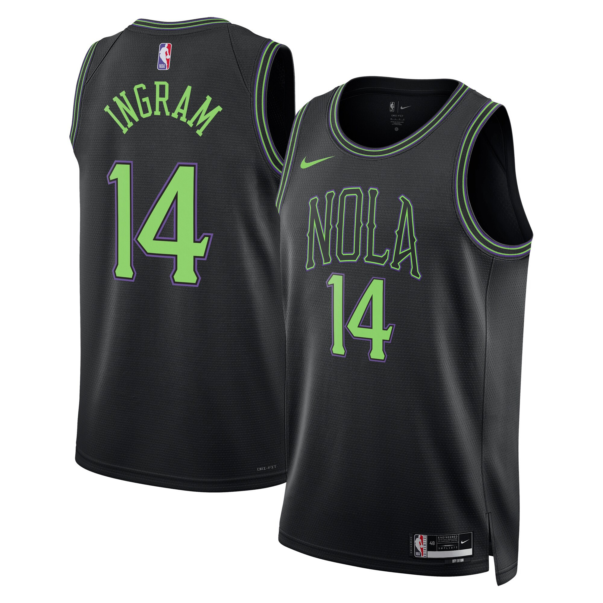 Brandon Ingram New Orleans Pelicans 2023 City Edition Jersey – All Stitched
