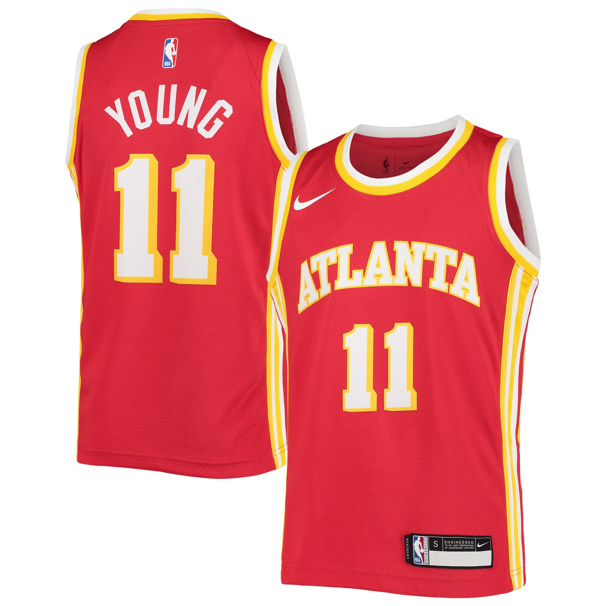 Trae Young Atlanta Hawks Icon Edition Red Jersey - All Stitched