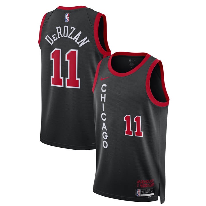 DeMar DeRozan Chicago Bulls 2024 City Edition Jersey Black - All Stitched