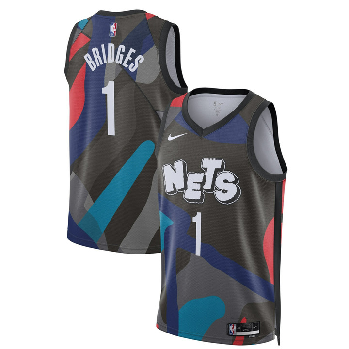 Mikal Bridges Brooklyn Nets 2023/24 Swingman City Edition Jersey - All Stitched