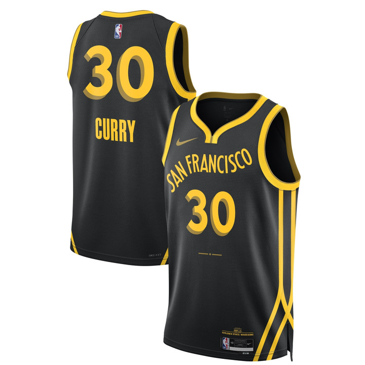 Stephen Curry Golden State Warriors 2023/24 Swingman City Edition Jersey - All Stitched