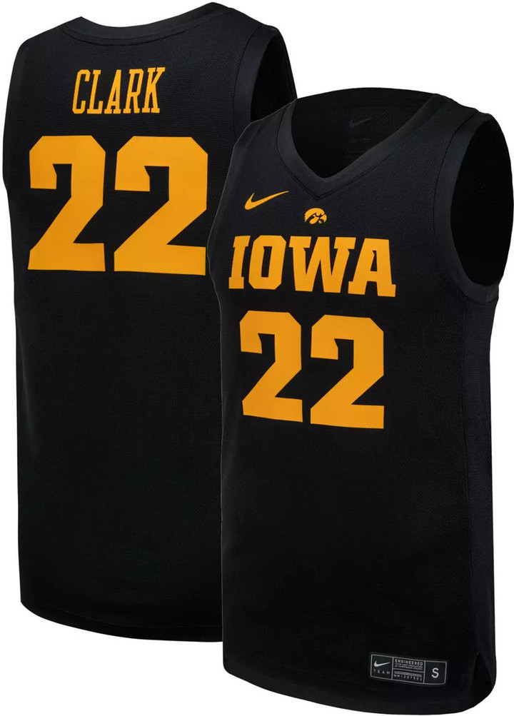 #22 Caitlin Clark Iowa Hawkeyes Basketball Black Jersey - All Stitched