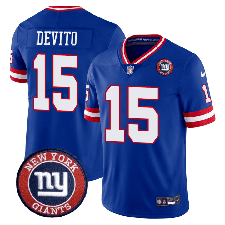 Men's Giants Logo Patch Limited Jersey - All Stitched