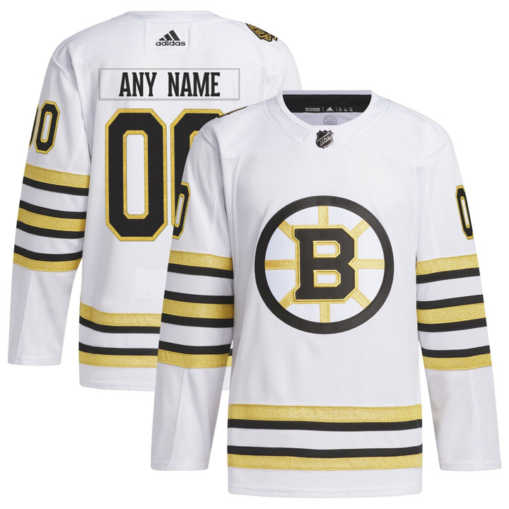 Boston Bruins 100th Anniversary Primegreen Custom Jersey - All Stitched