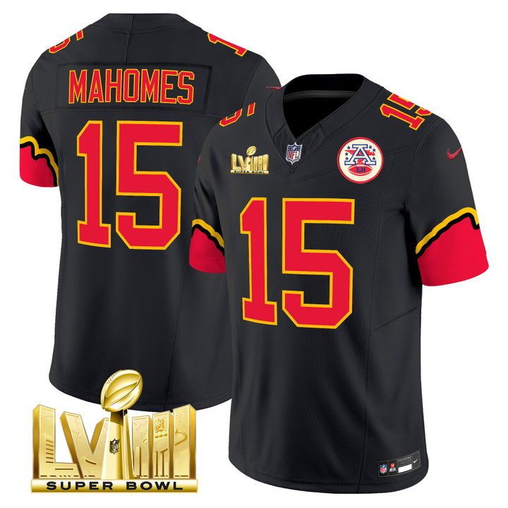 Patrick Mahomes Chiefs Super Bowl LVIII Vapor Limited Jersey - All Stitched