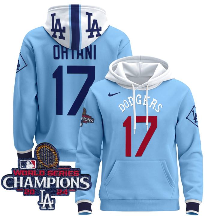 Men's Dodgers Tribute 2024 World Series Champions Pullover Hoodie - All Stitched