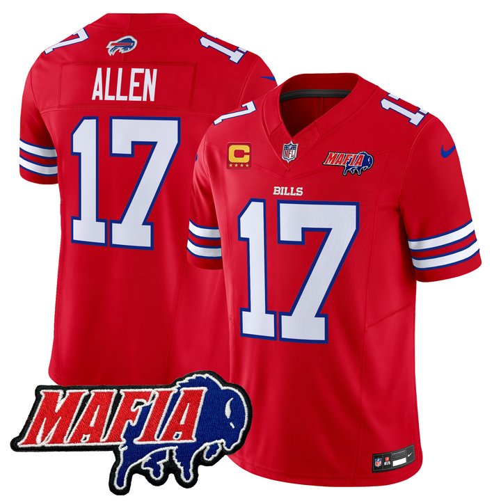 Men's Buffalo Bills 2024 Bills Mafia Patch Vapor Limited Jersey - All Stitched