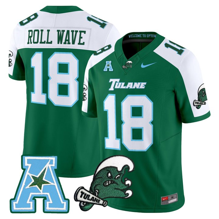 Men's Tulane Green Wave 2025 Vapor Limited Jersey - All Stitched